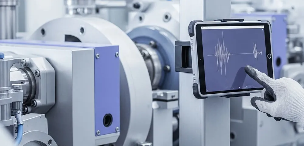 Monitoring equipment connected to an industrial data workflow.