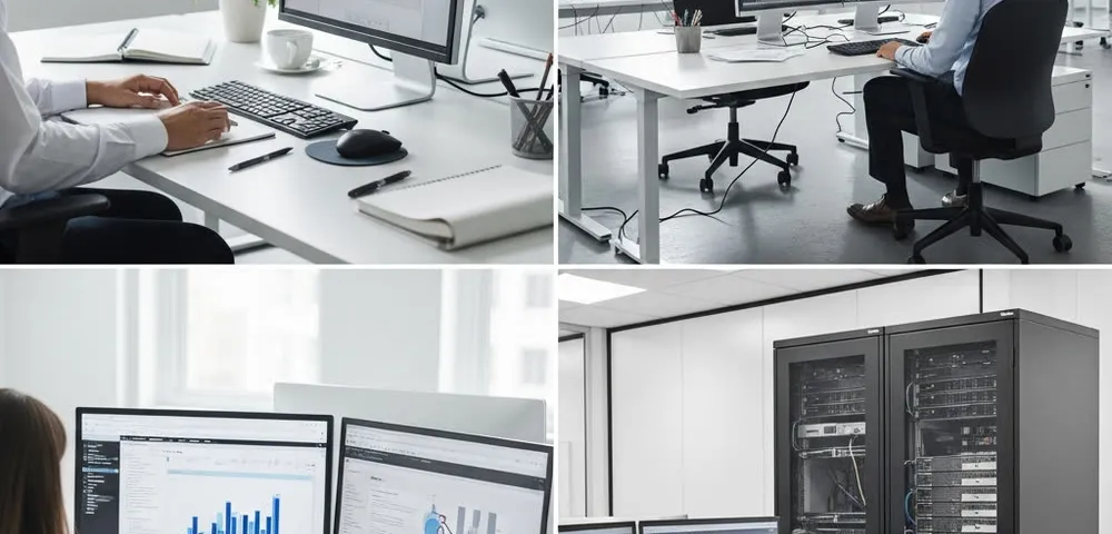 A research workstation prepared for a reproducible analysis workflow.